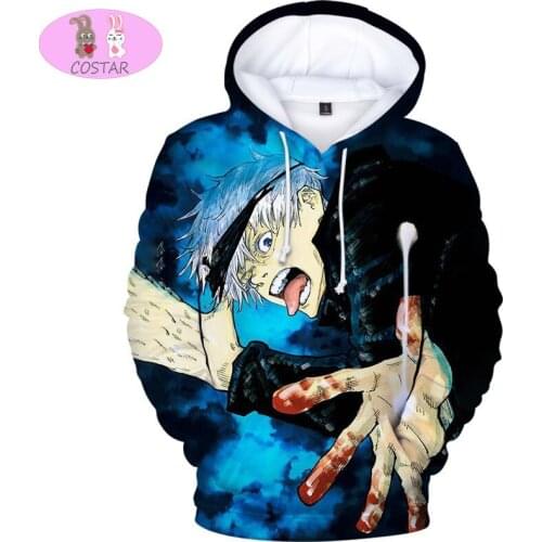 COSTAR Anime Jujutsu Kaisen Itadori Yuji Megumi Gojo Satoru Cosplay Fashion Hoodies Pullover Harajuku Hooded Sweatershirt Unisex