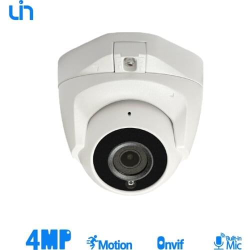 UIN 4MP Security Camera PoE Outdoor Infrared Night Vision Human Detection Built-in Mic P2P Dome Camera IPY-D334SF2W/G
