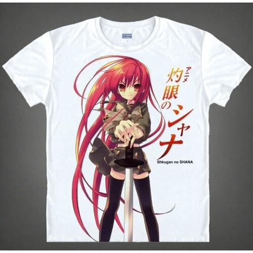 Shana T-Shirt Reiji Maigo Shirt custom t shirts Anime Cartoon Gift Kawaii Clothes printed t shirts fashion Hot Anime clothing a