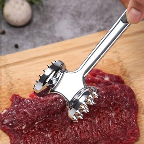 Heavy Duty Zinc Alloy Meat Hammer Steak Tenderizer Dual-Sided Meat Mallet Kitchen Gadget Tools Gadgets