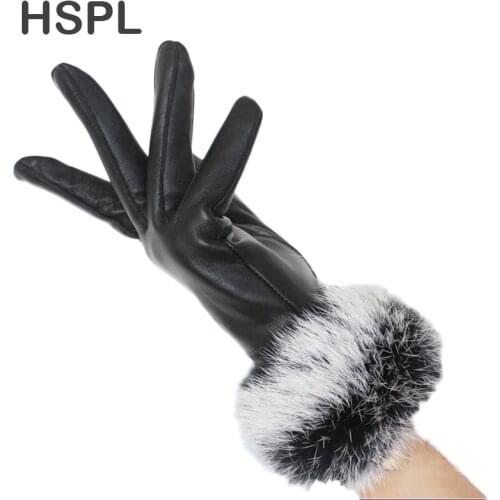 Женские кожаные перчатки HSPL China At AliExpress