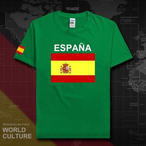 Spain Espana t shirt man 2019 t-shirt 100% cotton nation team tshirt meeting fashion gyms tee fitness tops ESP Spanish Spaniard