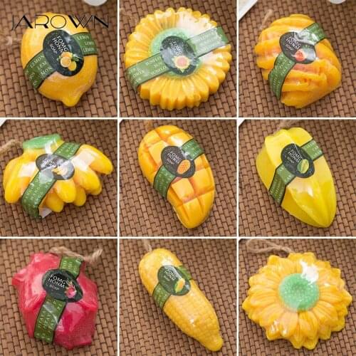 JAROWN Creative Handmade Soap Flower Simulation Fruit Small Soap Wedding Souvenir Gifts Home Essential Oils Shower Cleaning Item
