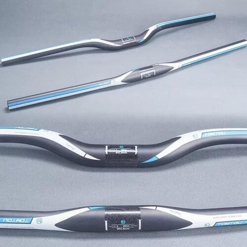 TOMTOU Blue Matte UD Carbon Fiber Bike MTB Parts Bicycles Mountain Handlebar Width 580/600/620/640/660/680/700/720/740/760mm
