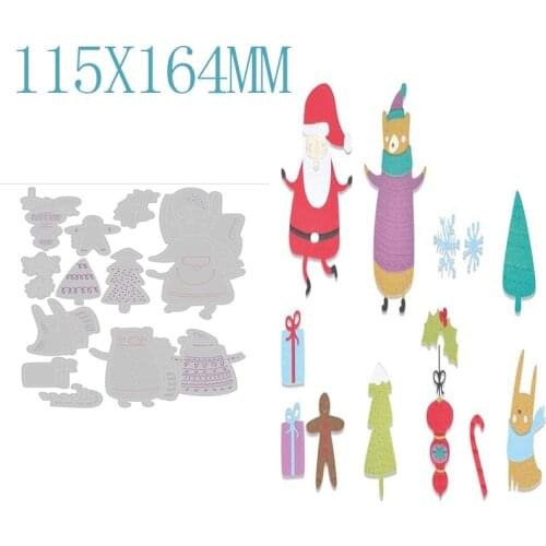 Santa Claus Metal Cutting Dies DIY Scrapbooking Decoration Embossed Paper Card Craft Handmade Knife Mold New Arrival