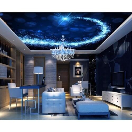 3d room ceiling murals wallpaper custom photo Dream star meteor decoration painting 3d wall murals wallpaper for walls 3 d