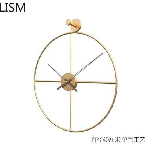 Nordic Design Silent Spanish American Wall Clock Living Room Simple Creative Light Luxury Home Decor Modern Reloj De Pared