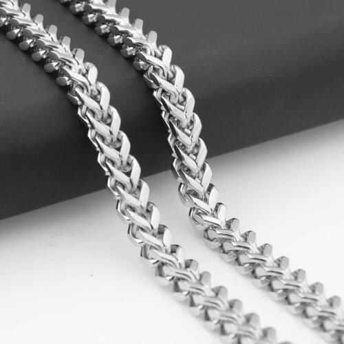 High Quaity 6/8mm Stainless Steel Figaro Link Box Chain Stainless Steel Mens Womens Necklace Or Bracelet 9inch 24inch 30inch