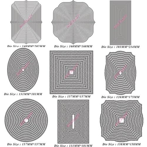 Shabby Basic Border 2021 New Metal Cutting Dies Stencils for DIY Scrapbooking Photo Album Decorative Embossing DIY Paper Cards