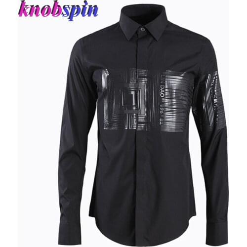 Plus size 3XL 4XL mens Long sleeve Shirt 2019 New Casual slim Chemise homme Black White Business male dress shirts men Camisas
