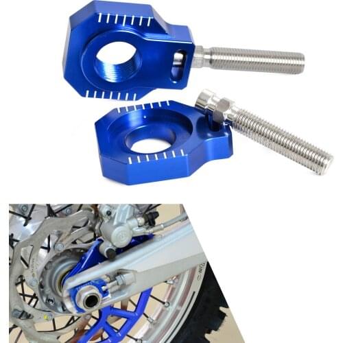 NICECNC Rear Axle Blocks Chain Adjuster For Husqvarna TC TE FC FE TX 85 125 250 300 350 450 501 Husaberg FE TE FS FX 390 570 590