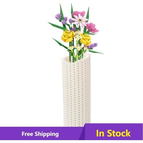 Rose flower Creative Ideas Romantic Roses Plant Potted Vase Kids Girl DIY Floral Ornaments Toys Girlfriend Birthday Best Gifts