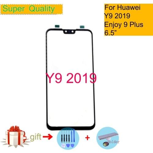 Touchscreen For Huawei Y9 2019 Enjoy 9 Plus Touch Screen Touch Panel Sensor Digitizer Front Glass Outer NO LCD Replacement 6.5"