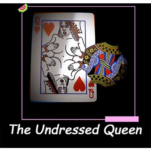 ShinLim The Undressed Queen Close Up Magic Tricks Gimmick Playing Card Magician Street Illusion Mentalism Puzzle Toy Magic Card