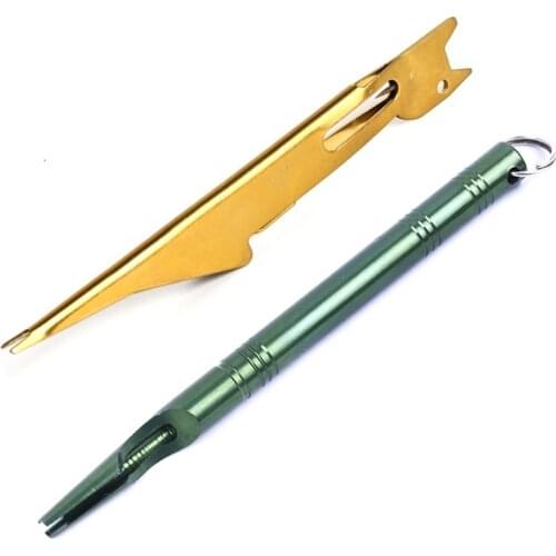 Outdoor Fast Tying Tool Fishing Aluminum Alloy Fishing Double-headed Needle Knots Tie Fishing Line Knotter Fishhook Tie New
