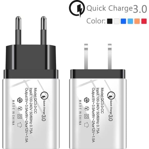 Universal Quick USB-Charge 3.0 Phone Charger station Rapid Wall Adapter EU US Plug for xiaomi Samsung Huawei Apple Phone
