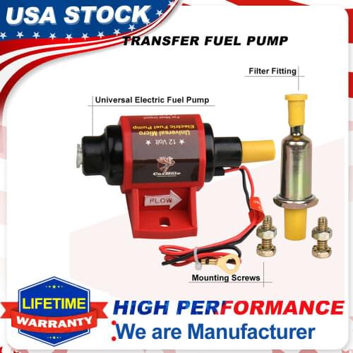 Low Pressure 2-3.5PSI Universal Micro Electric Fuel Pump 42S Polymer Gasoline US