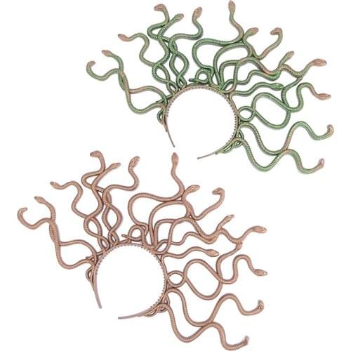 Halloween Vintage Medusa Snake Costume Headband Cosplay Dress-up Headpiece Carnival Mardi Gras Masquerade Party Supplies