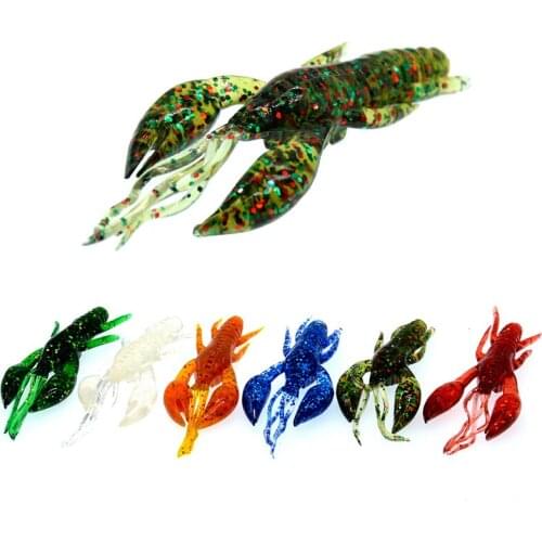 Wokotip 5pcs/pack 7cm 6g Jig Trailer Claw Lobster Crawfish Crayfish Bait Creature Claws bait Soft Lure Bass Fishing Lures Pesca