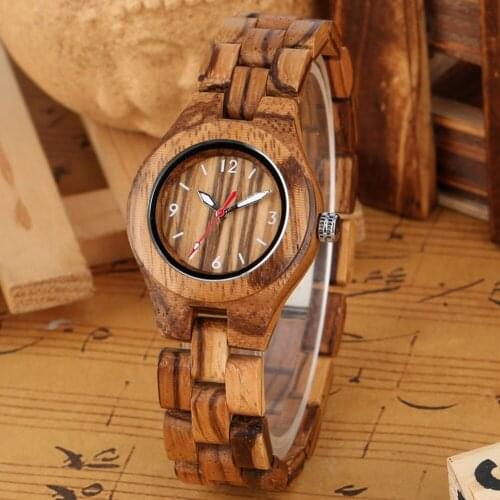 Retro Wood Watch Womens Luminous Analog Quartz Watches Clock Female Exquisite ladies Full Wooden Band Timepieces Luxury reloj
