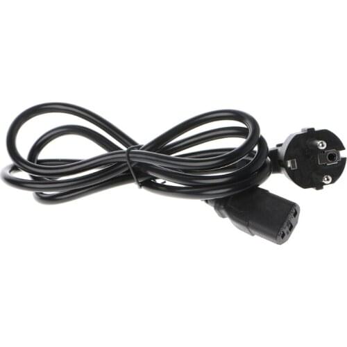 1.5m C13 IEC 320 European Kettle 2 Pin AC Round EU Plug Power Cable Cord