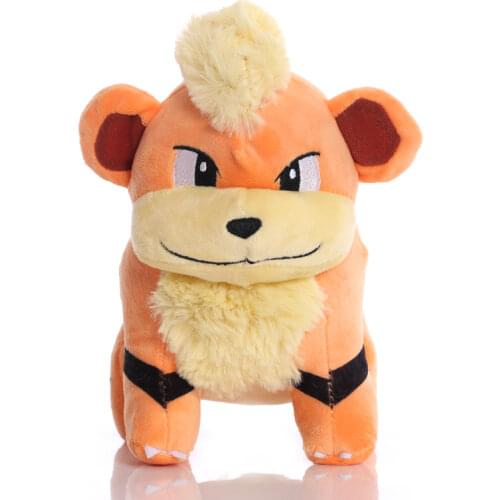 1pcs 25cm Kawaii Growlithe Plush Toys Doll Growlithe Plush Toy Soft Stuffed Animals Toys for Children Kids Xmas Gifts