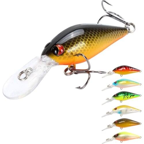 1pcs Crank Hard Bait 8cm 8.5g Floating Minnows Wobbler Fishing Lure With 6# Hook Carp Bass Pike Trout Trolling Fish Tackle
