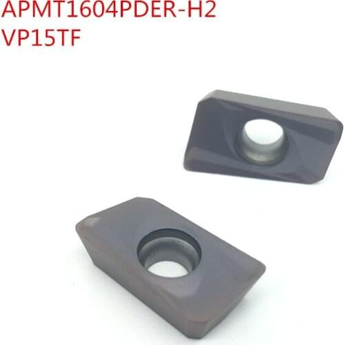 100PCS APMT1604PDER H2 VP15TF milling carbide insert Lathe Milling Mill cnc tools milling cutter finishing