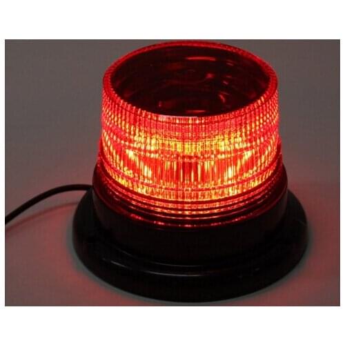 12V 10W LED Car Truck Magnetic Warning Light Flash Beacon Strobe Emergency Lamp Blue Yellow Red
