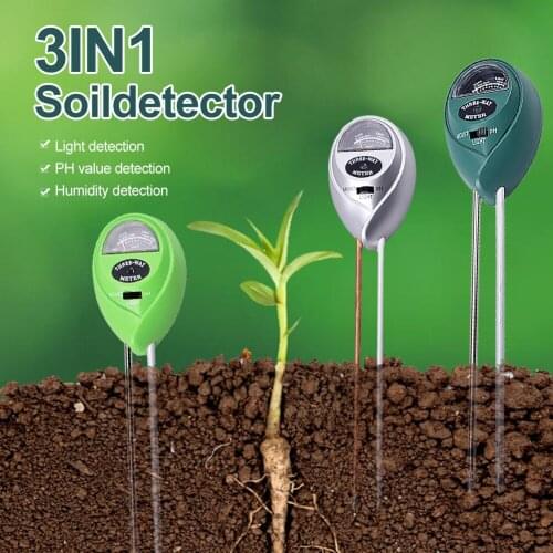 3 in 1 Soil Moisture Meter PH Test Acidity Humidity Detector Garden Special Gadgets Planting Flower Tester Gardening Tools