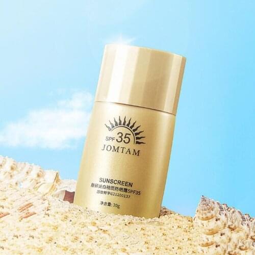 Whitening Freckle Sunscreen Body Sunscreen Waterproof UV Protection Isolation Gold Bottle Sunscreen