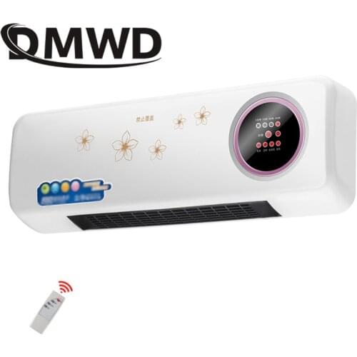 DMWD Wall-Mounted Remote Control Heater Air Warmer 2000W Home Room Energy Saving Heating Fan Bathroom Heating Air Radiator EU