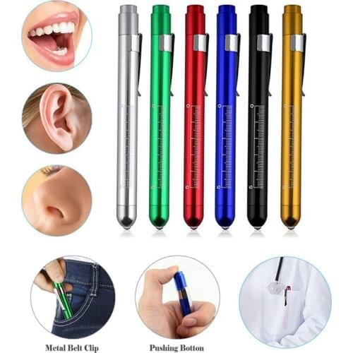 Bright White 8pcs/lot Doctors Clinical Flashlight Mini LED Medical Pen Light Inspection Lamp Outdoor Camping Flashlights Torch