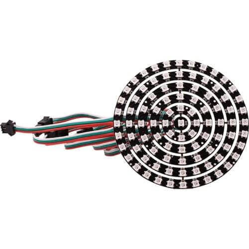 5v ws2812b 5050 RGB RGBW RGBWW LED Ring Lamp Light,module strip 1/8/12/16/24/32 LED/ring with Integrated Drivers for Arduino