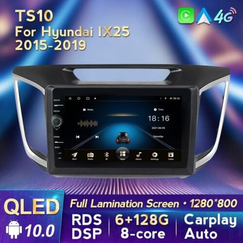 MLOVELIN Android 10 8Core QLED Screen For Hyundai Creta ix25 2015 2016 2017 2018 2019 Car Carplay Vodeo player