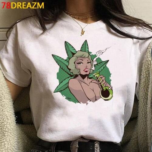 Bong Weed top tees t shirt men vintage ulzzang grunge print summer top clothes harajuku kawaii