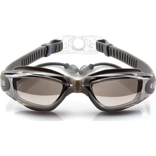 Swimming Goggles HD Waterproof And Anti-fog Large Frame Electroplating Goggles Fashionable Large Frame Electroplating Goggles