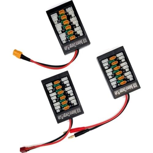 XT30 1S-3S Plug Parallel Charger Board Banana Plug Input For IMAX B6 Charger