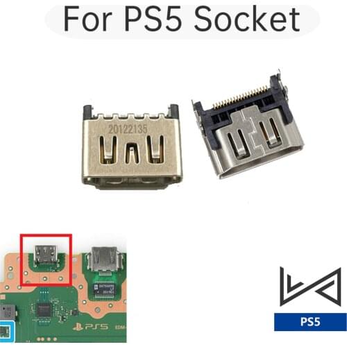 30 Pcs/Lot Socket For PS5 Console HDMI-compatible Port Connector Jack HD Interface