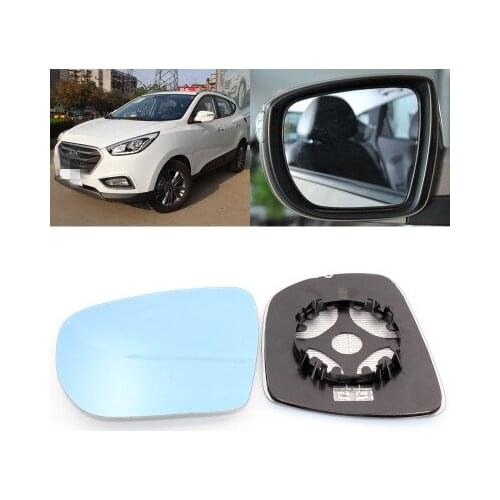 For Hyundai IX35 large field vision blue mirror car rearview mirror heating modified wide-angle reversing lens