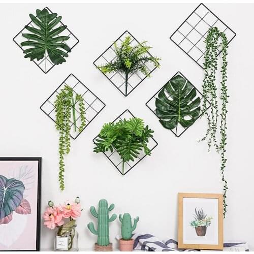 Storage Rack Mesh Frame Metal Picture Rack Photos Storage Organizer Shelf Wall Art Hanging DIY Office Home Bedroom Decor 2021