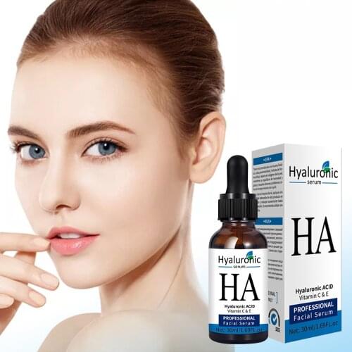 Hyaluronic Acid Face Serum Vitamin C Vitamin E Anti Aging Wrinkle Skin Tightening Face Serum Nourishes Facial Women Skin care