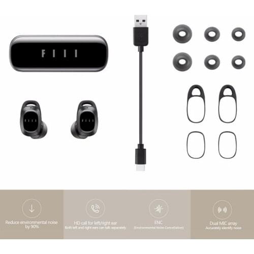 FIIL T1 Pro T1Pro T1 Lite TWS True Wireless Earbuds Active Noice Cancelling Headset Bluetooth 5.2 Earphone IPX5 Sports Headphone
