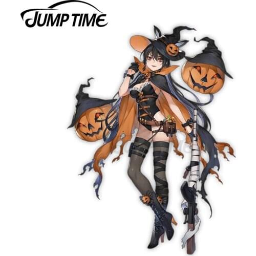 Jump Time 13 x 7.3cm For Girls Frontline Bren Jack Three Costume Anime Waifu Car Stickers Trunk Windows Decal Bumper VAN Decor