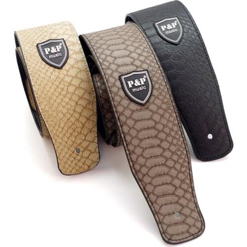 High Quality Adjustable PU Leather Embossed Guitar Strap 150cm Guitar Belt Electric Acoustic Bass Guitar Straps Drop Shipping