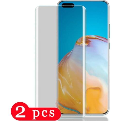 2Pcs for huawei P40 pro plus tempered glass for huawei P40 lite E phone screen protector protective film on the glass smartphone