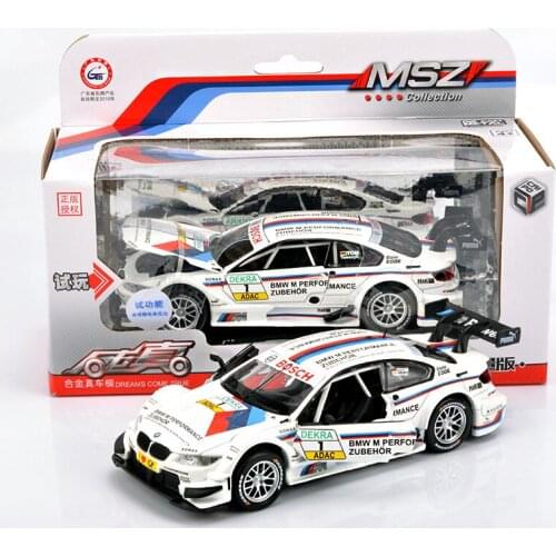 1:32 Diecast Metal Car Model Toys For Bmw M3 With Pull Back Function Electronic Toy With Simulation Light And Music For Kid toys