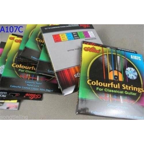 3 set of Acoustic Guitar Nylon Core Strings ,Colourful Nylon A107C