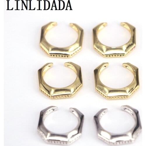 5 Pairs, CZ Crystal No Pierced Ear Cuff Simple Geometric Ear Clips Brincos Cartilage Earring Earcuffs