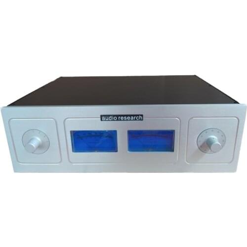 ARC VU meter preamplifier Class A aluminum power amplifier case/tube amplifier/audio power amplifier diy case (W430*D308*H135)